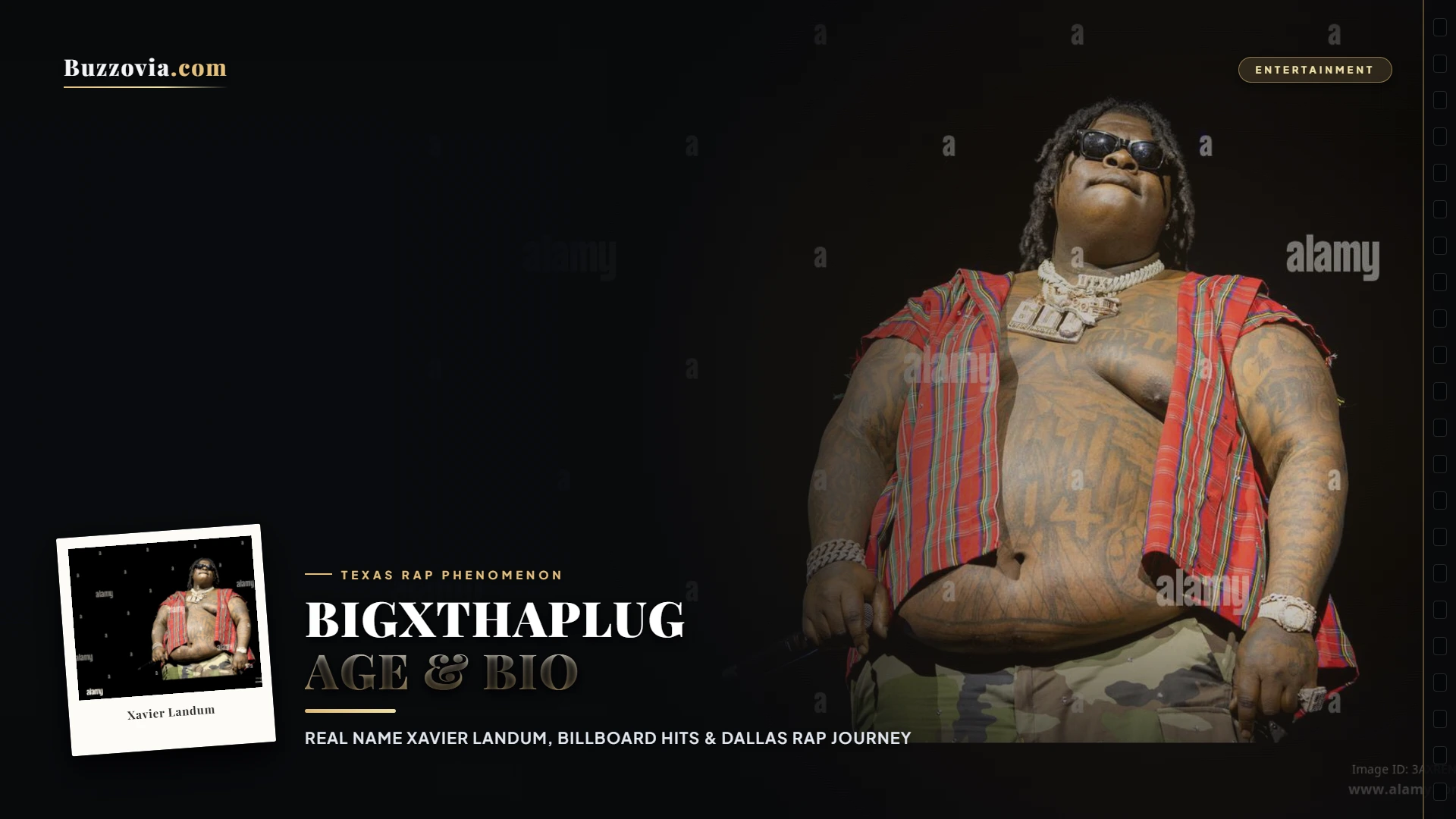 Texas rapper BigXthaPlug on stage performing his Billboard charting singles.