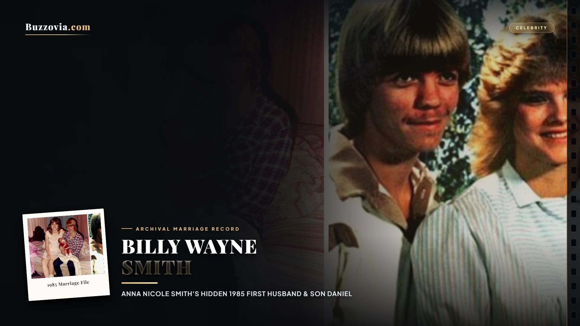 Archival portrait associated with Anna Nicole Smith and first husband Billy Wayne Smith.