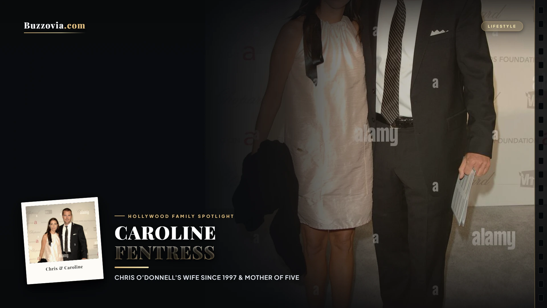 Chris O'Donnell and wife Caroline Fentress on the red carpet together.