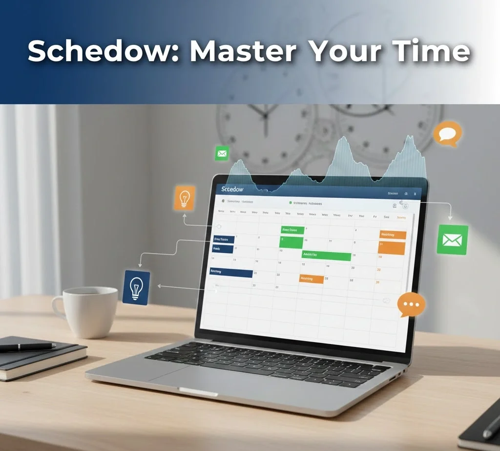 Schedow intelligent scheduling system showing time blocking calendar energy mapping and productivity tools for effective time management