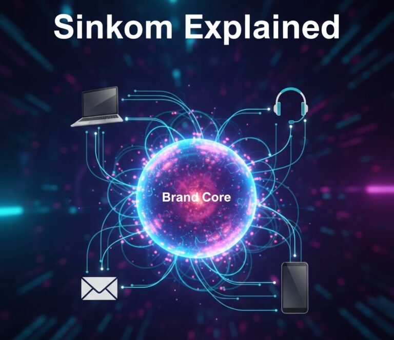 Key components of strong Sinkom strategy showing synchronized communication across devices