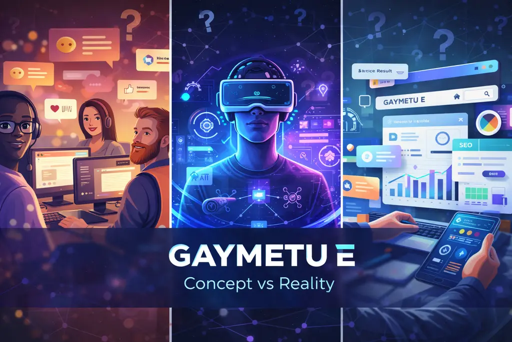 gaymetu e digital gaming platform concept showing inclusive community features and speculative technology elements