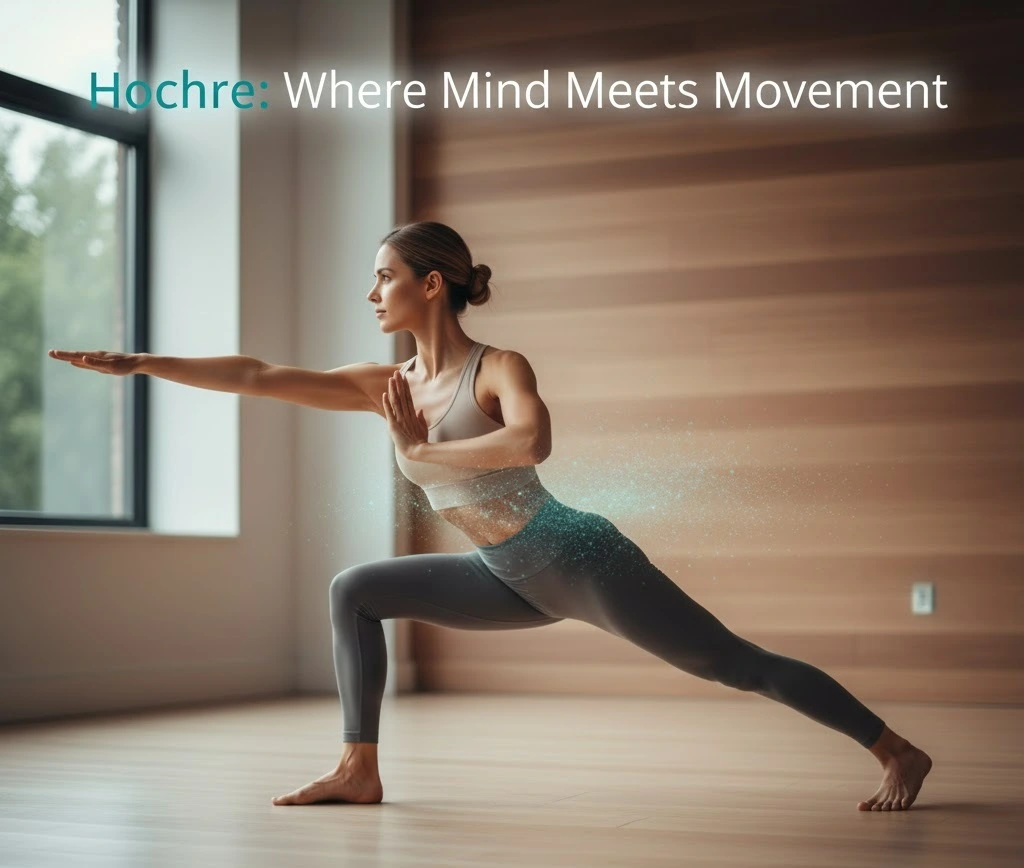 Hochre mind-body practice showing focused movement synchronized breathing mental clarity physical strength wellness integration