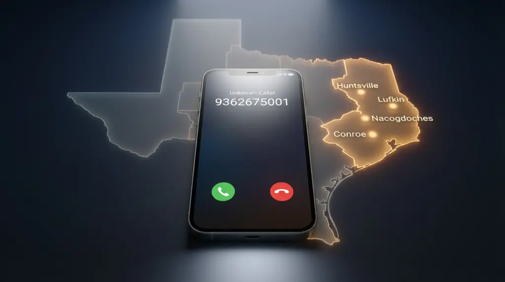 9362675001 Area Code 936 East Texas Who Called You