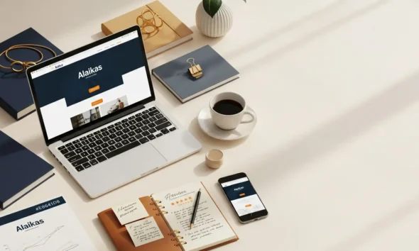 Alaikas.com home page showing blog topics and free SEO tool set for USA users