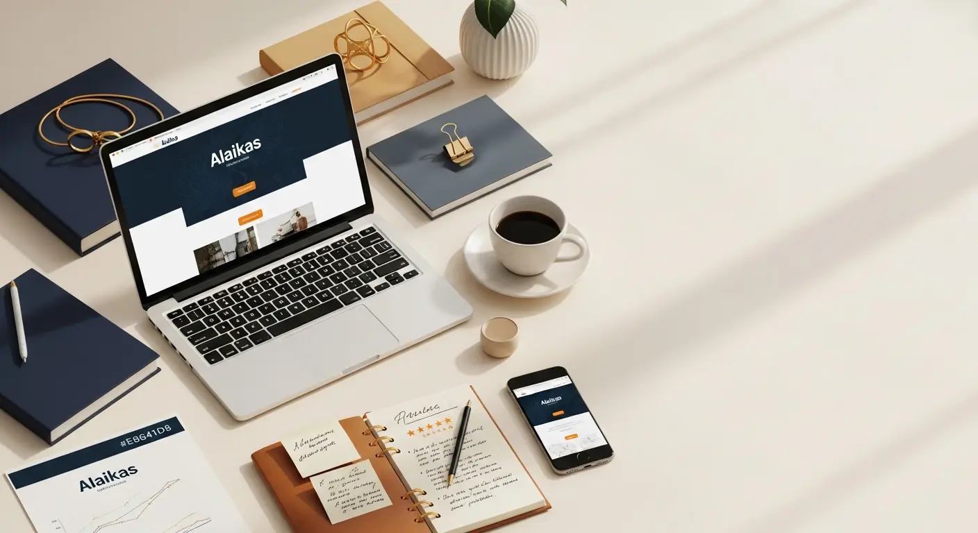 Alaikas.com home page showing blog topics and free SEO tool set for USA users